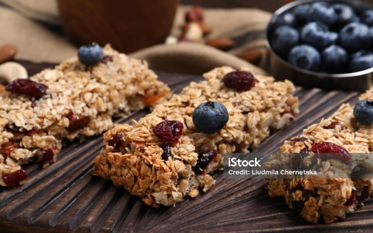 Des barres tendres protéiné aux noix