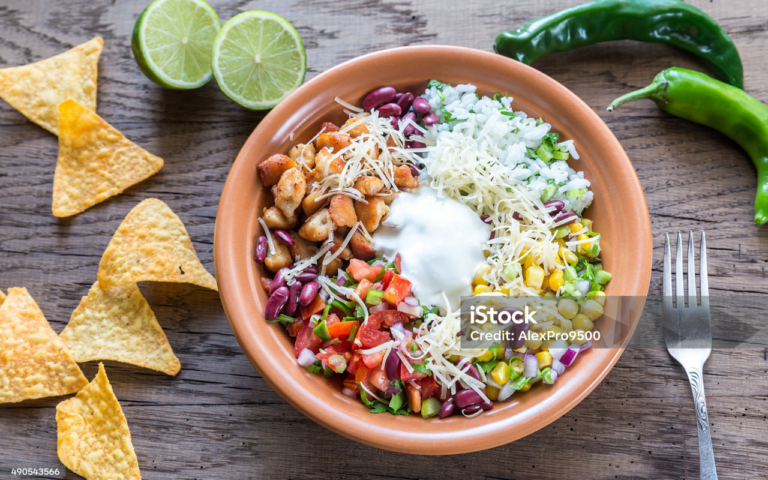 Plat de taco avec chips mexicaine